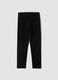 Girls&rsquo; black skinny leggings in stretchy organic cotton_1