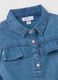 Denim shirt with flounce_2