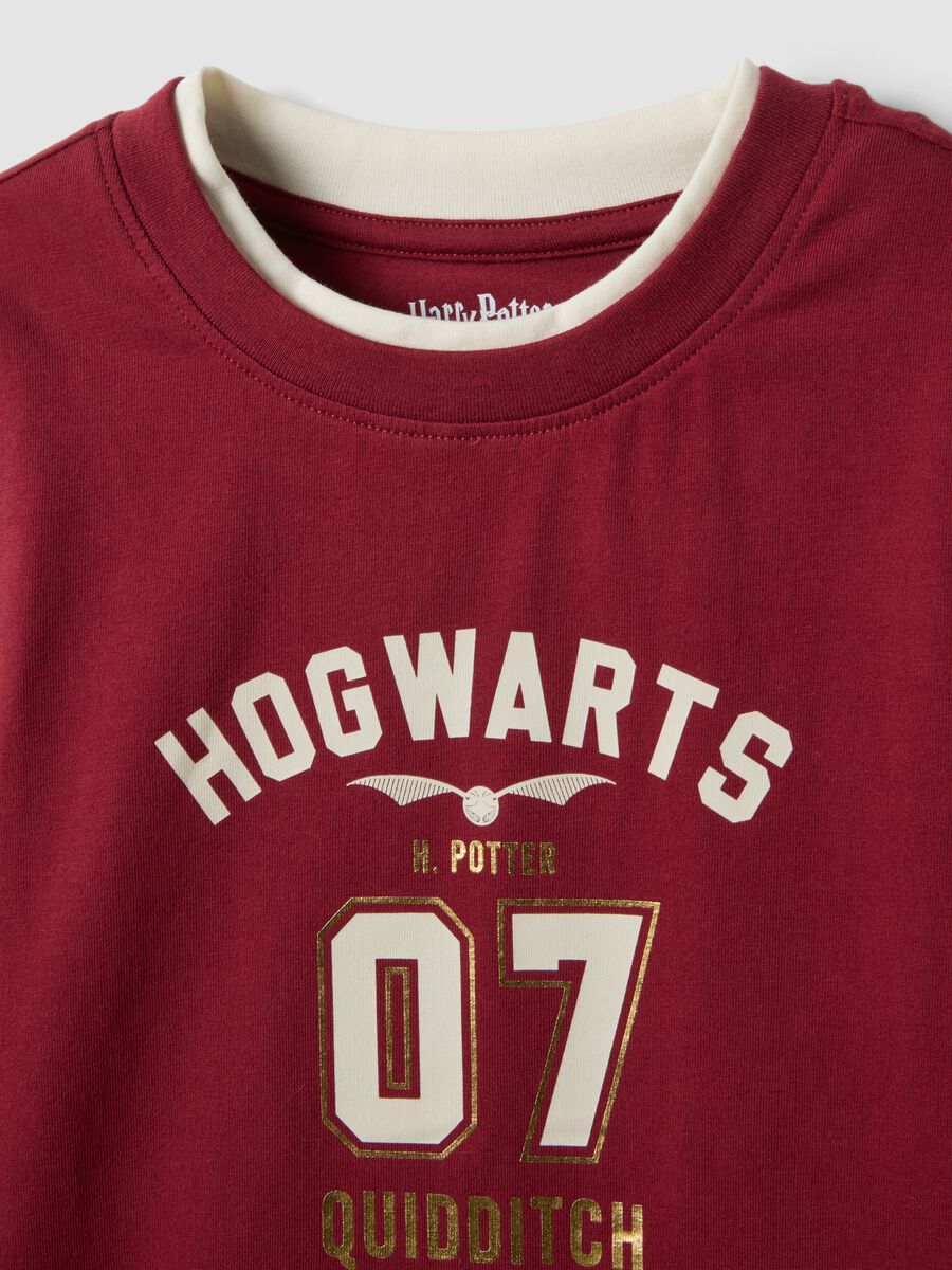 T-shirt vermelha em algod&atilde;o el&aacute;stico com tema Harry Potter_5