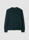 Green pure merino wool crew-neck jumper, regular fit_0
