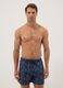 Blaue Badeshorts mit Seestern-Print_0