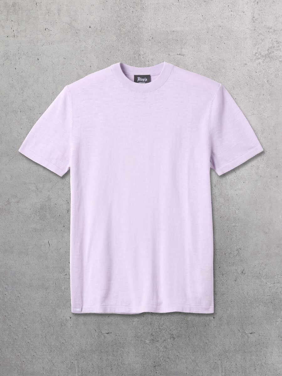 Pastel Lilac Knit T-Shirt_4