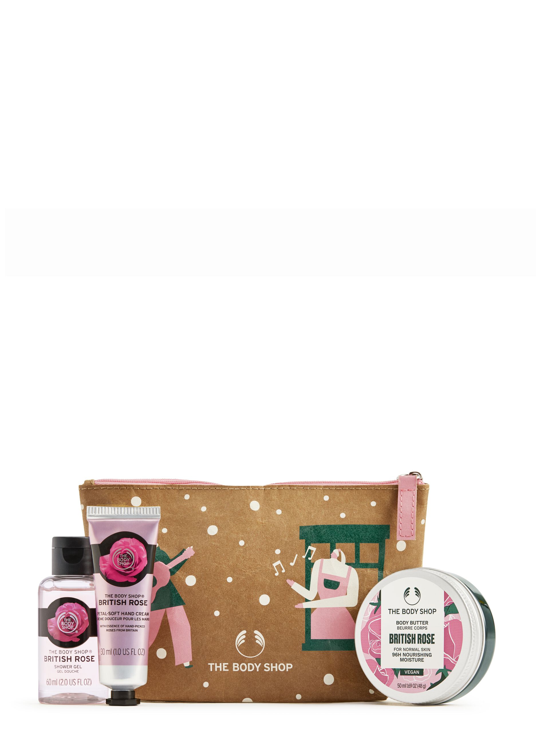 The Body Shop British Rose Bloom & Glow gift bag