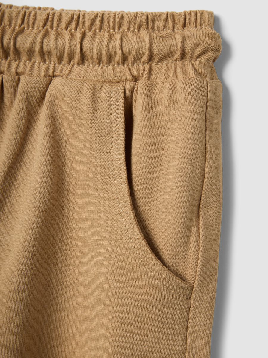 Beige pure cotton boys&rsquo; shorts, regular fit_3