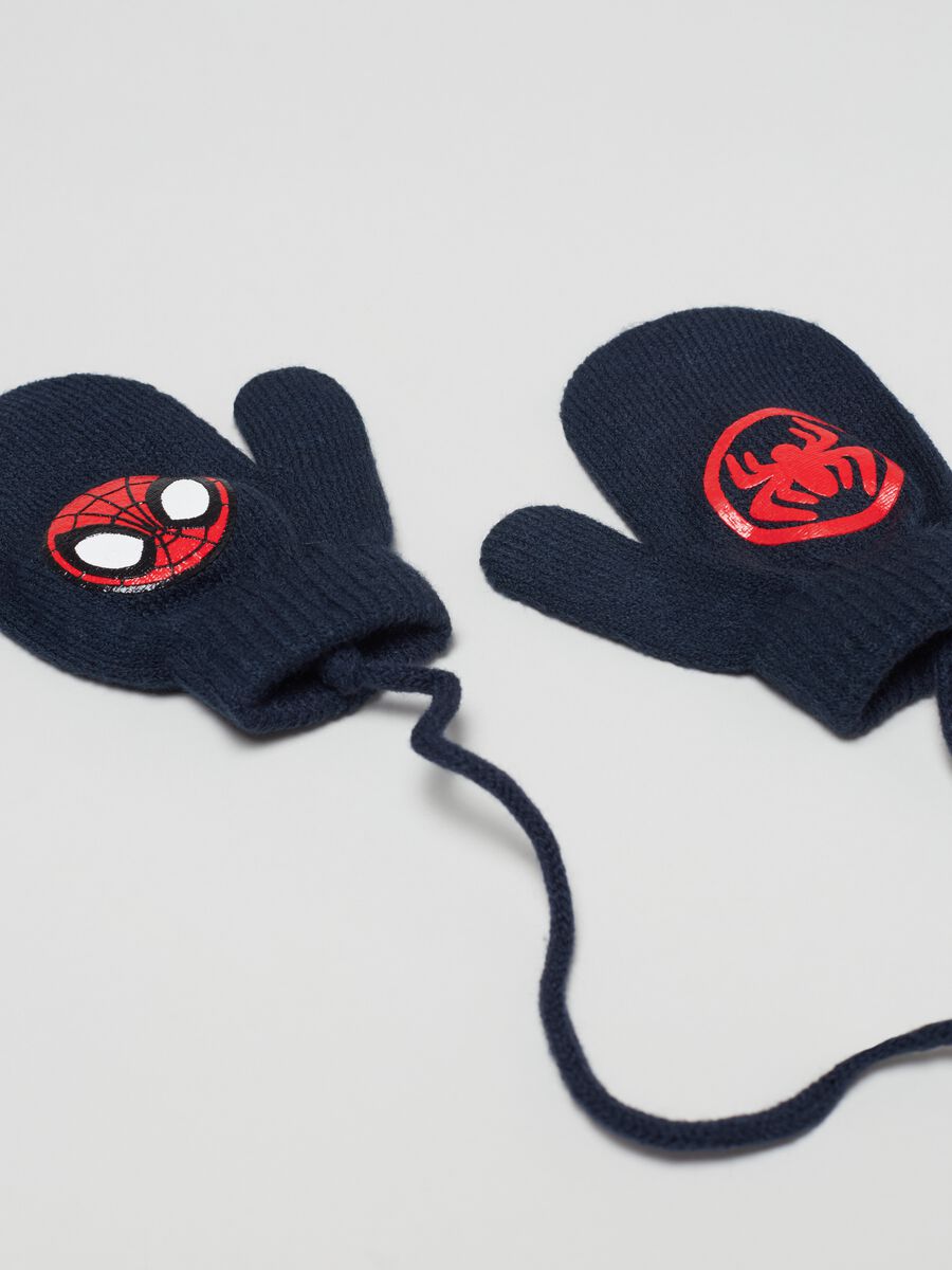 Mittens with Marvel Spider-Man print cord_2