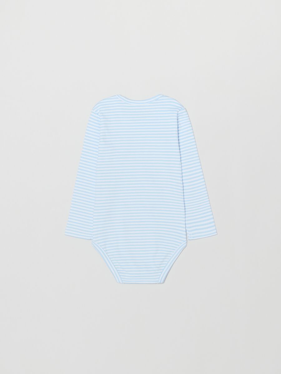 Two-pack cotton bodysuits with long sleeves._1