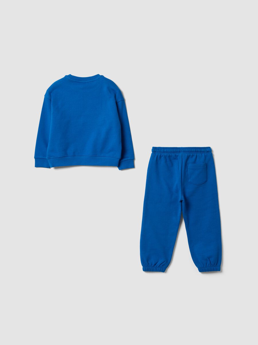 Ch&aacute;ndal azul de algod&oacute;n puro con estampado para ni&ntilde;o_1
