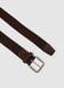 Brown woven belt with metal buckle_2