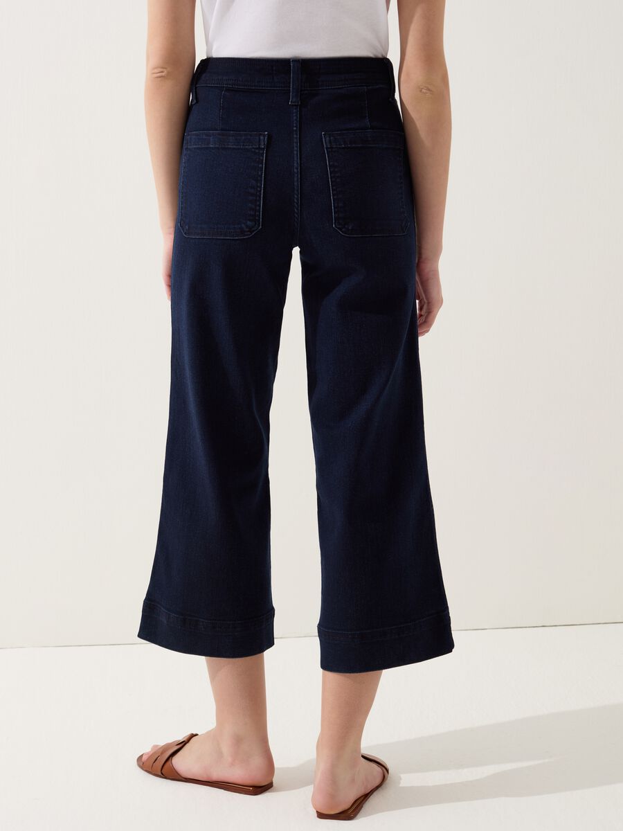 Wide-leg cropped culotte jeans_2
