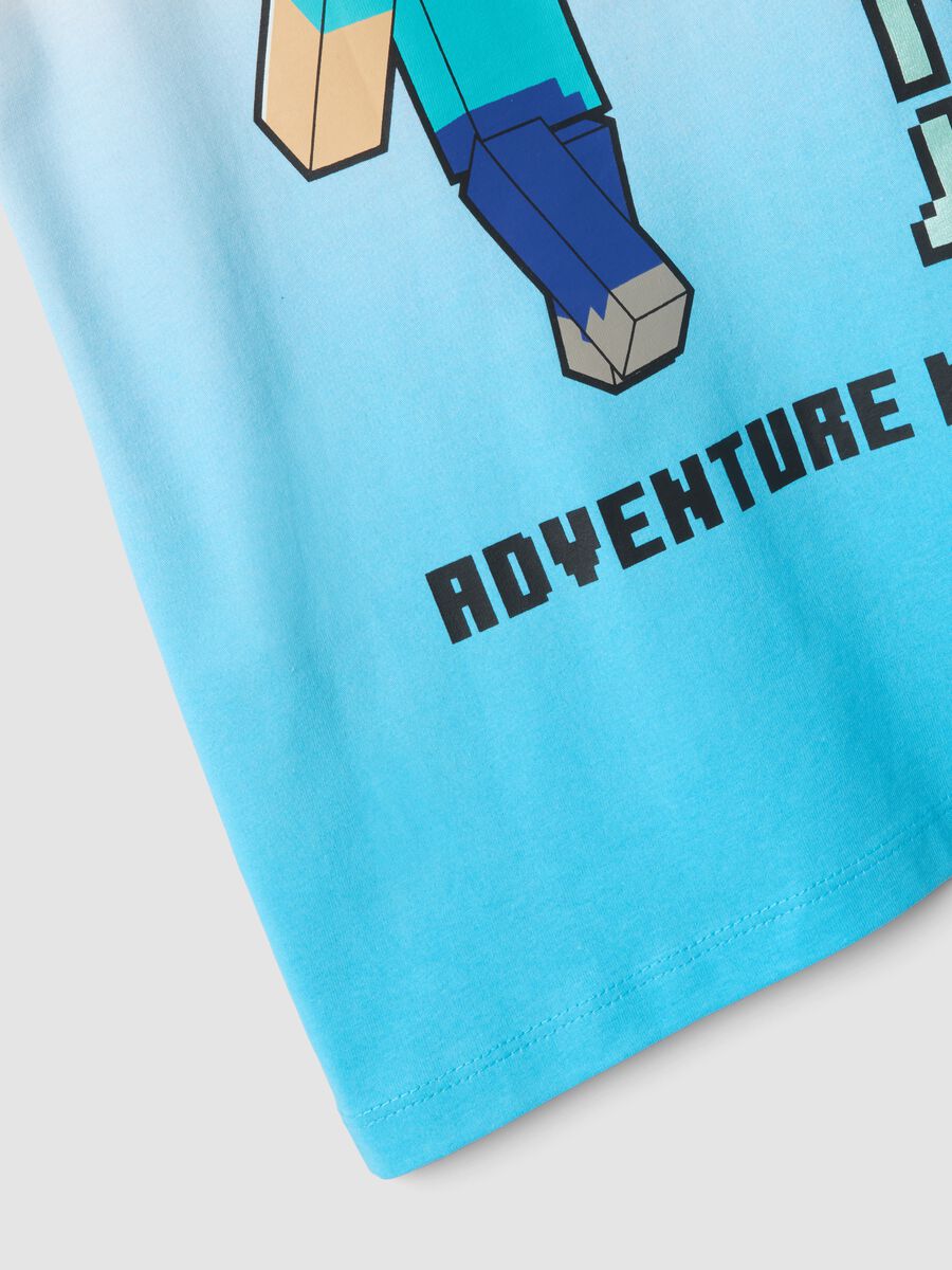 Kids&rsquo; multicolour pure cotton Minecraft oversized T-shirt_3