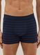 Pack de tr&ecirc;s boxers azuis de algod&atilde;o el&aacute;stico regular fit_1