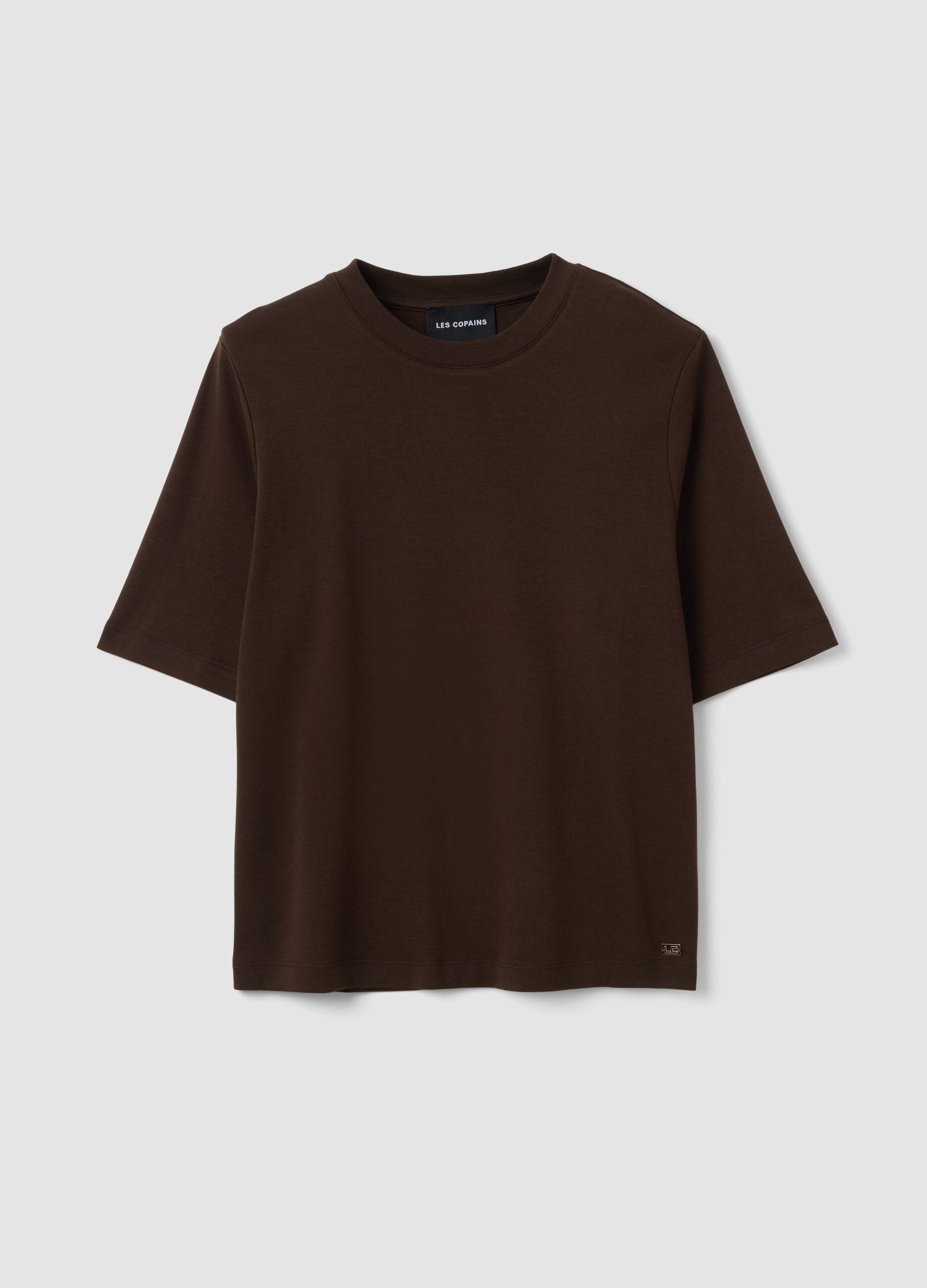 &Kappa;&alpha;&phi;έ T-shirt &sigma;&epsilon; boxy &gamma;&rho;&alpha;&mu;&mu;ή &alpha;&pi;ό &mu;ί&xi;&eta; &beta;&alpha;&mu;&beta;&alpha;&kappa;&iota;&omicron;ύ &kappa;&alpha;&iota; &beta;&iota;&sigma;&kappa;ό&zeta;&eta;&sigmaf;