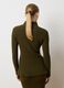 Green Ribbed Turtleneck Sweater - Fitted Fit_4