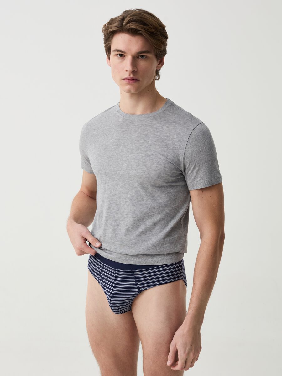 Five-pack organic cotton briefs with pattern_0