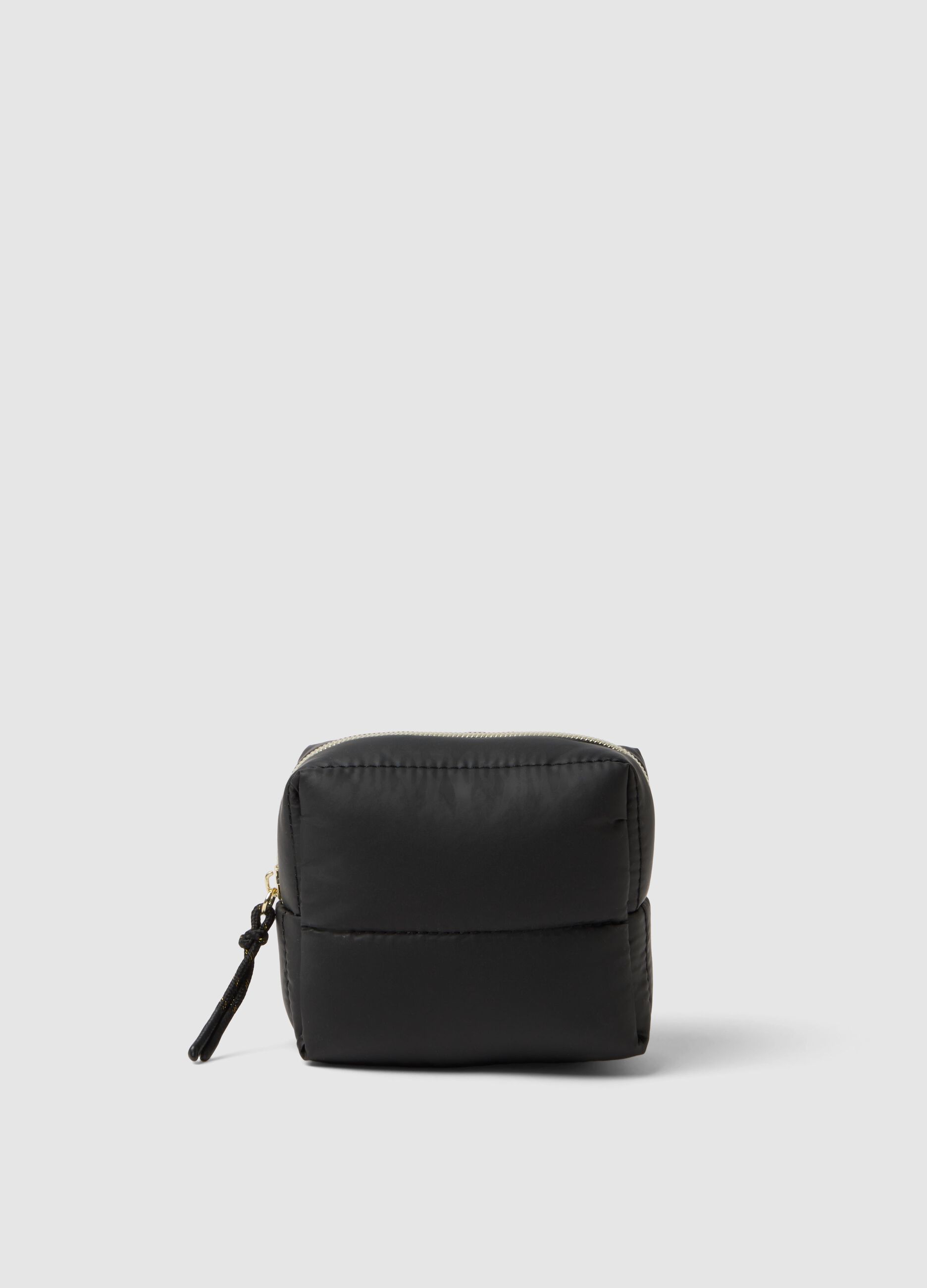 Beauty case nero con zip