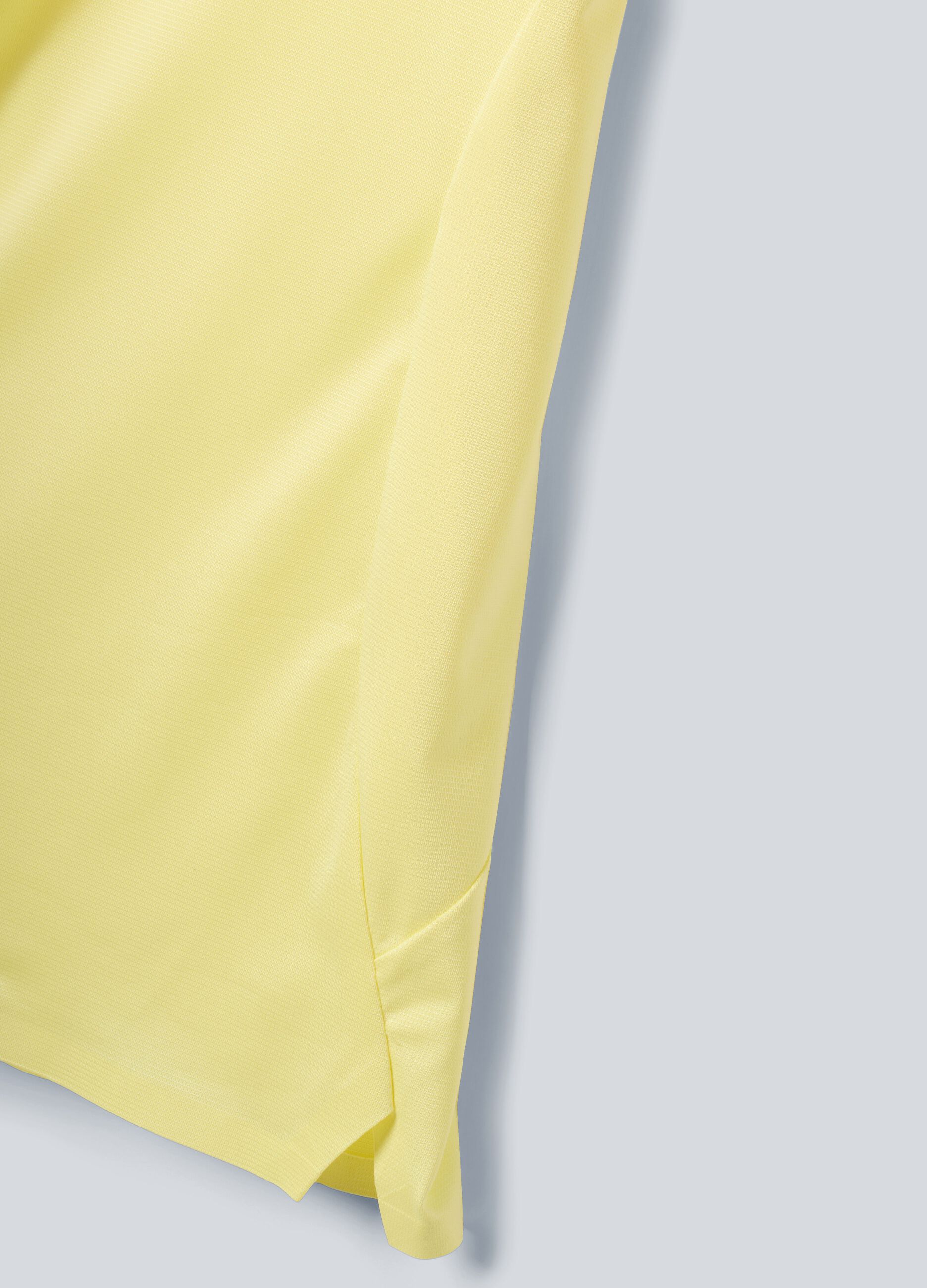 Gelbes ALTAVIA COURT Sport-Poloshirt aus Stretchmaterial