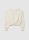 Beige cotton relaxed fit girls' sweatshirt_4