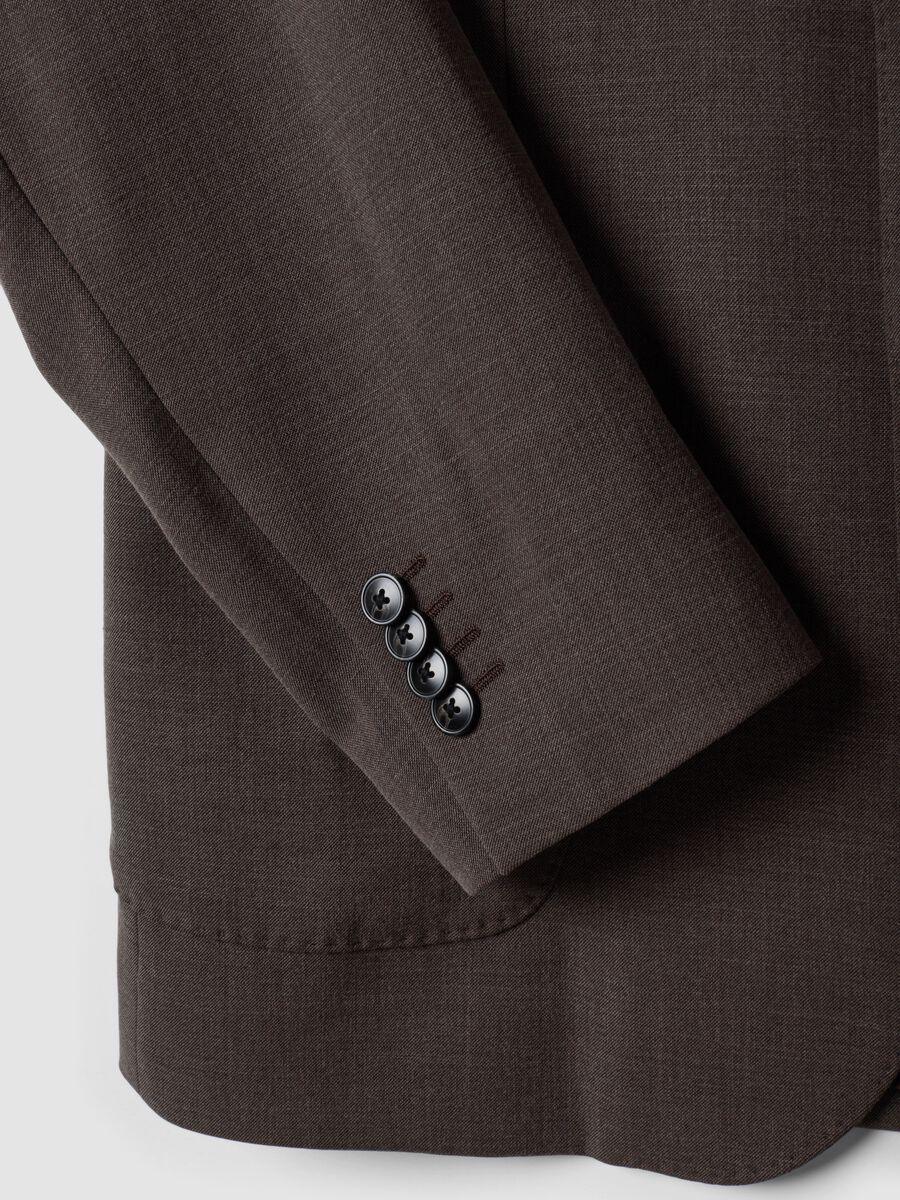 Men&rsquo;s brown stretch-viscose blazer_1