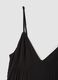 Long black dress in pure viscose_5