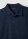 Blaues Poloshirt aus reiner Baumwolle mit kurzen &Auml;rmeln, Regular Fit_5