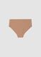 Comfortable beige regular fit stretch organic cotton briefs_4