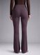 Purple Flared Leggings in Stretch Fabric_2