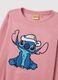 Pink striped regular fit pyjamas with Disney decoration_5