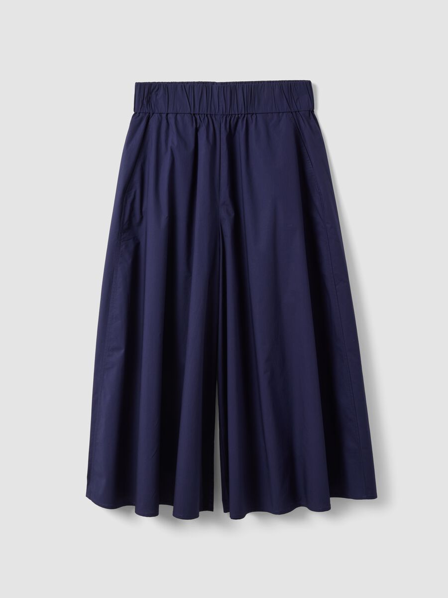 Saia comprida azul em algod&atilde;o puro_4