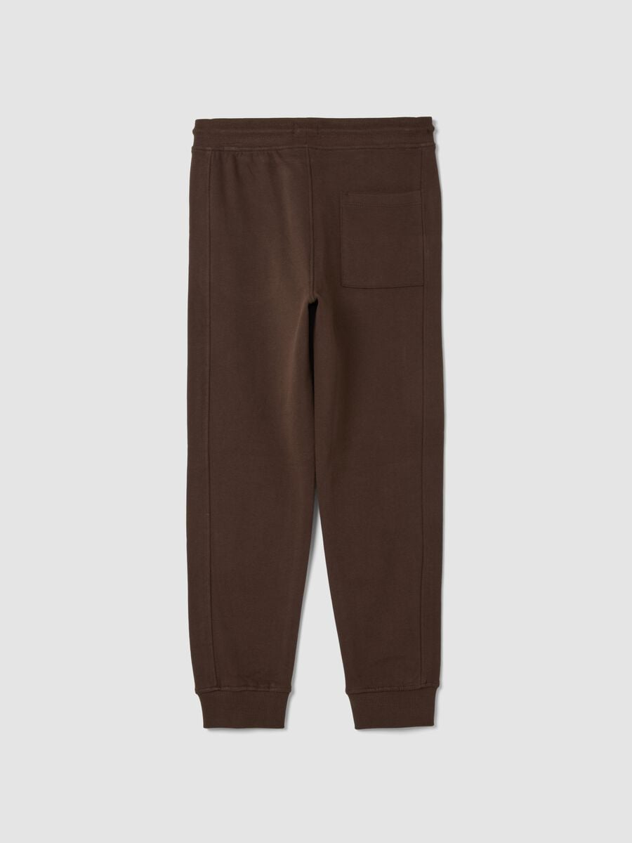 Brown jogger trousers in pure organic cotton_6