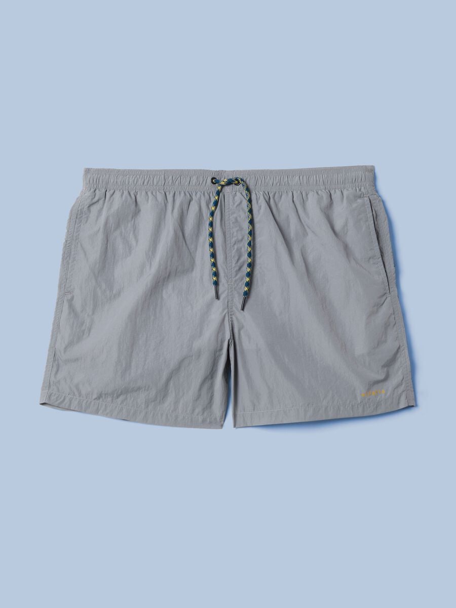 ALTAVIA SAILNG grey boxer swim shorts with elasticated waistband_4