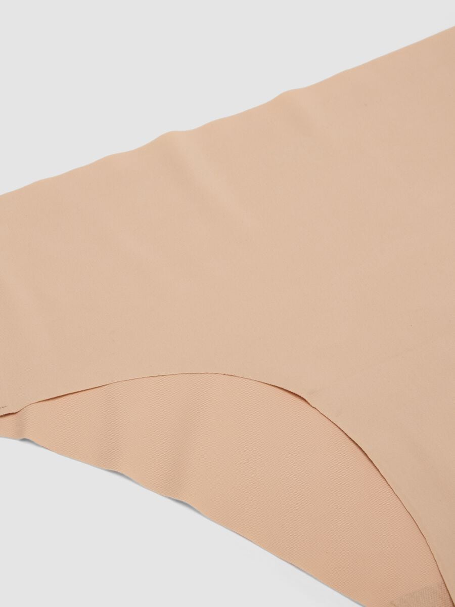 Regular fit beige stretch fabric slip_5