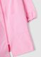 Pink gingham nursery smock with zip and cute animal embroidery_3