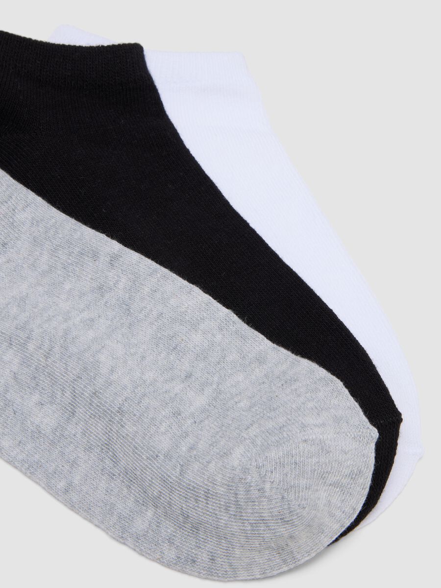 Seven-pack of multicolour organic cotton no-show socks_1