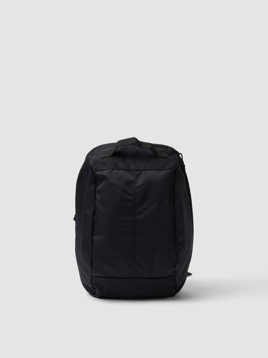 Black backpack with adjustable shoulder straps_0