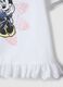 Camiseta de algod&oacute;n el&aacute;stico blanca para ni&ntilde;a con Minnie_3