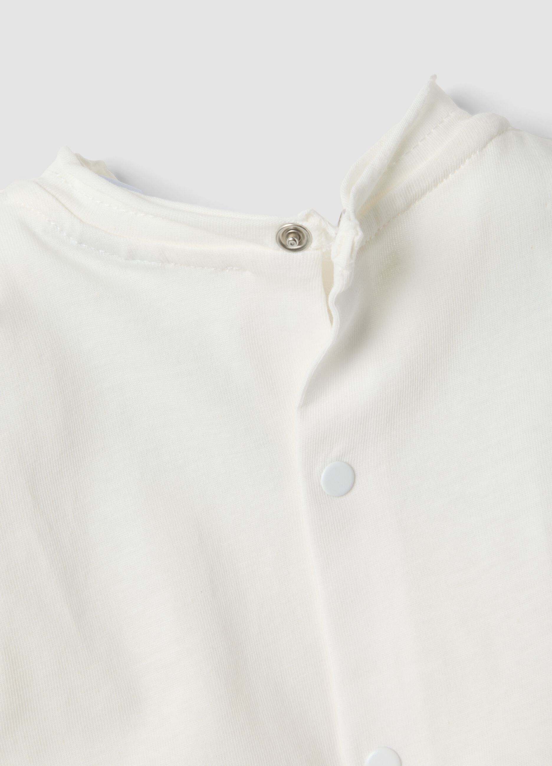 Blue and white pure cotton baby set