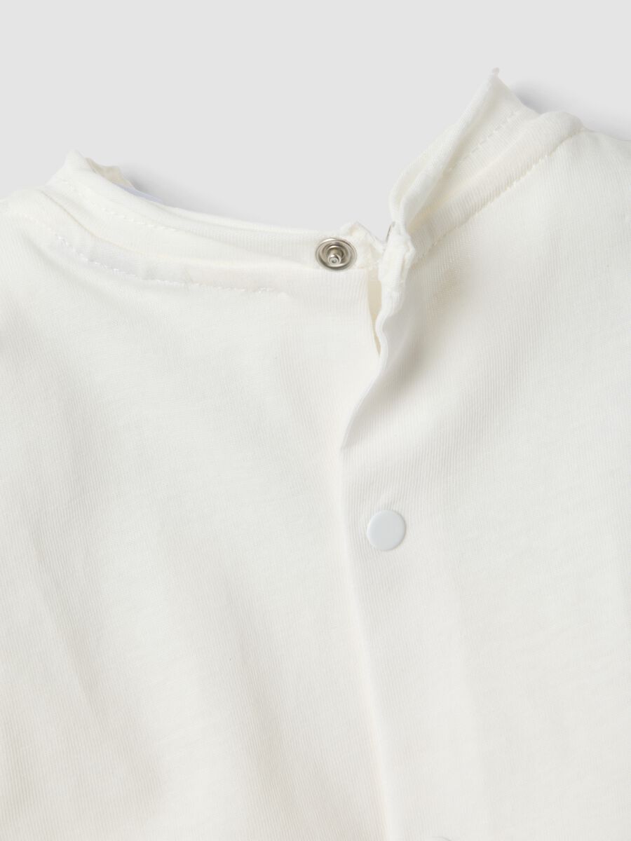 Blue and white pure cotton baby set_3