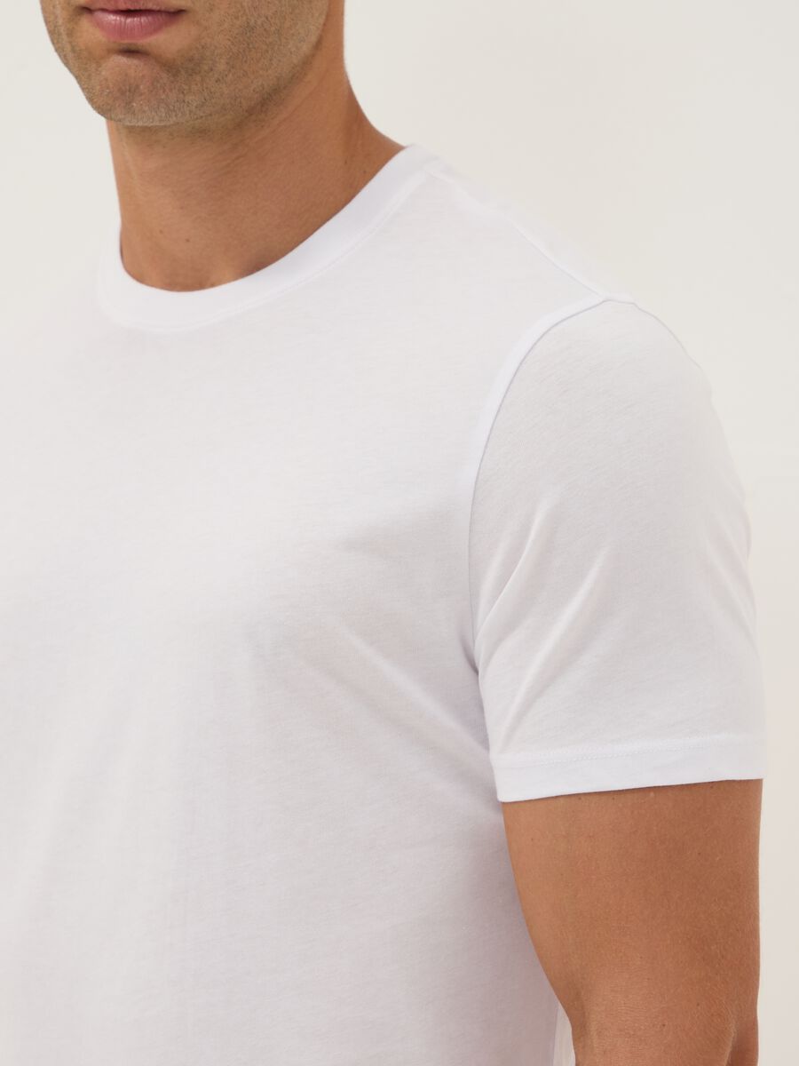 3er-Pack weisse T-Shirts aus Bio-Baumwolle mit kurzen &Auml;rmeln_2