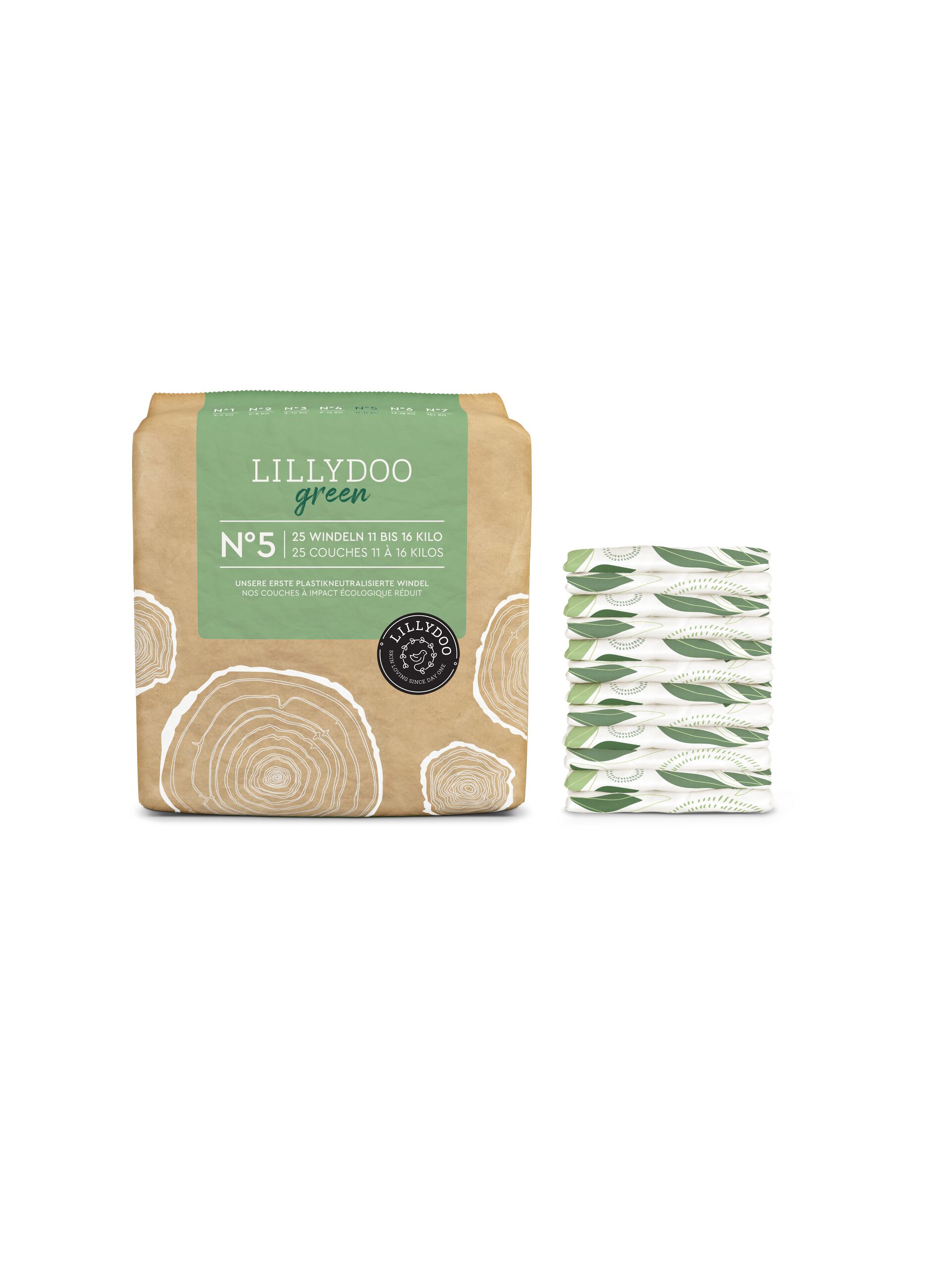 Pañales ecosostenibles N° 5 (11-16 kg) Lillydoo