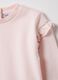Sweat rose en pur coton coupe regular avec volants pour b&eacute;b&eacute; fille_2