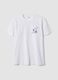 White pure cotton short-sleeve T-shirt_0