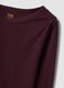 T-shirt viola in puro cotone con girocollo regular fit_5