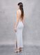 Graues Langes Baumwoll-Stretch-Kleid_2