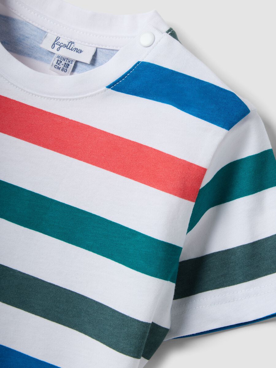 White organic cotton striped T-shirt_2