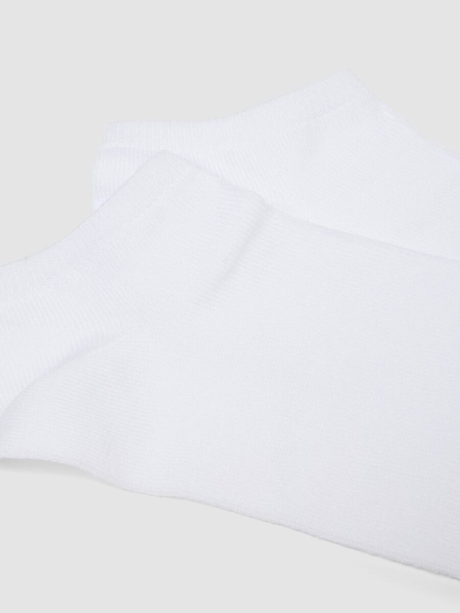 3-pack of white ankle sports socks in stretch organic cotton_2
