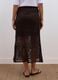 Brown cotton-blend crochet skirt_2