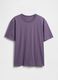 Violettes Kurzarm-T-Shirt aus Baumwolle_4