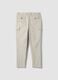Grey comfort-fit stretch cotton twill cargo trousers_2