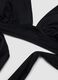 Black stretch triangle bikini top_1
