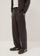 Regular Fit Brown Cotton Blend Trousers_3